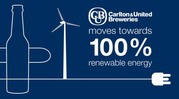 Австралийский производитель пива Carlton & United Breweries полностью перейдет на чистую энергию