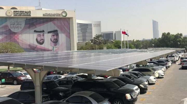 Дубайское управление электроэнергетики и водных ресурсов покроет солнечными панелями стоянки