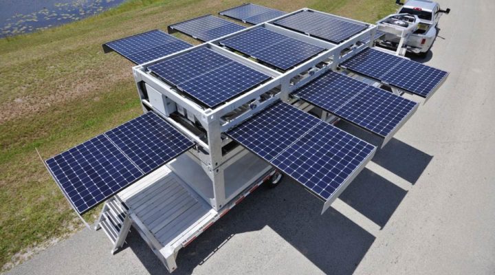 Компания Ecos представила передвижную солнечную электростанцию Powercube