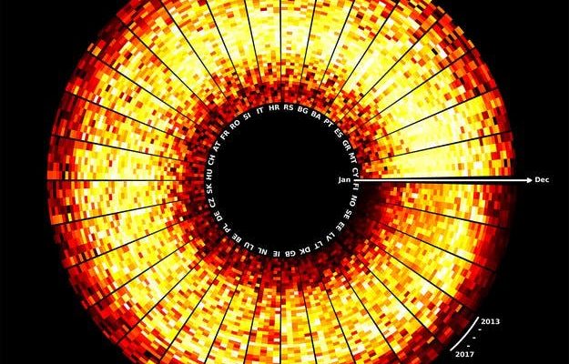 Изображение в виде «глаза Саурона» показало ошеломляющий потенциал солнечной энергии в Европе