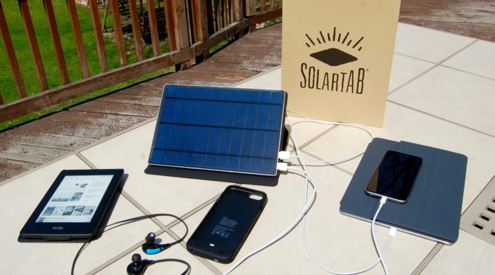SolarTab — портативная солнечная панель для походов