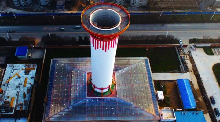 В Китае тестируют гигантский воздухоочиститель на солнечной энергии